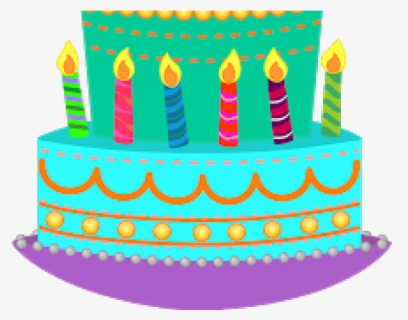 Birthday Cake Clipart Simple - Easy Birthday Cakes To Draw , Free ...