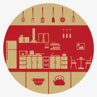 Kitchen Icons Round Placemat 