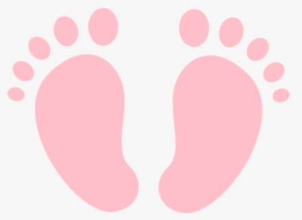 Baby Footprints Clipart - Pink Baby Feet Transparent Background , Free ...