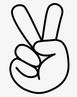 Finger Peace Sign Svg , Free Transparent Clipart - ClipartKey