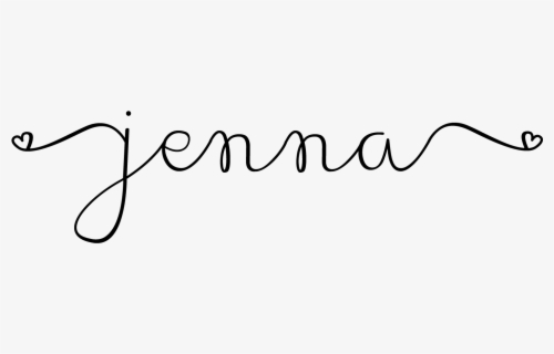 Jenna - Signature - Calligraphy , Free Transparent Clipart - ClipartKey