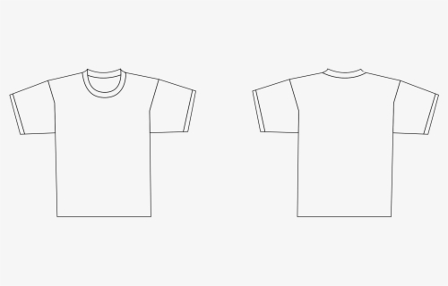 T Shirt Template Font Black , Free Transparent Clipart - ClipartKey