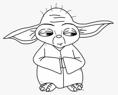 Free Yoda Black And White Clip Art With No Background Clipartkey