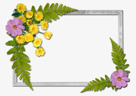 Flowers Frames - Telugu Sarasam , Free Transparent Clipart - ClipartKey