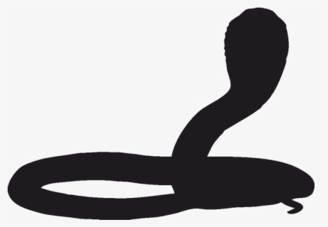 Snake Silhouette Reptile King Cobra Stencil - Transparent Black Snake ...