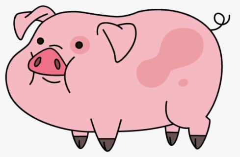 Drawn Pig Waddles - Waddles The Pig Drawing , Free Transparent Clipart ...