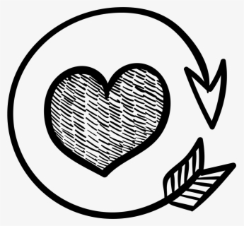 Heart With Round Arrow - Heart Icon Png Free , Free Transparent Clipart ...