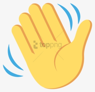Clip Art Hand Waving Goodbye - Hand Emoji Transparent Background , Free ...