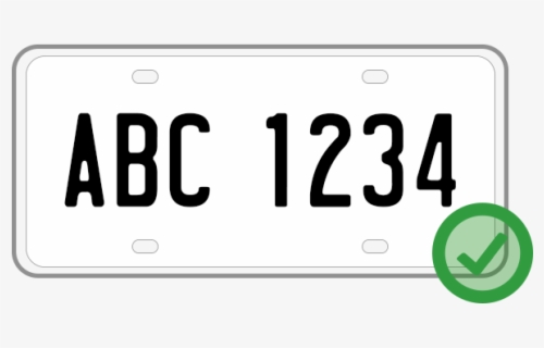 Free License Plate Clip Art with No Background - ClipartKey