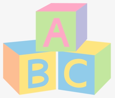 pastel wooden alphabet blocks