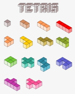 3d Tetris Blocks , Free Transparent Clipart - ClipartKey