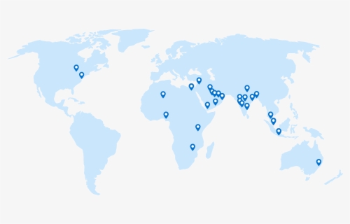 Transparent World Atlas Clipart - Simple Flat World Map , Free ...