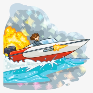 Cartoon Motor Boat Clipart - pic-mayonegg