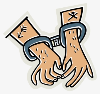 Vector Illustration Of Restraint Device Handcuffs Secure - Restraint ...