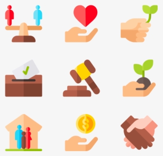 Peace & Human Rights - Right Icon Vector Png , Free Transparent Clipart ...
