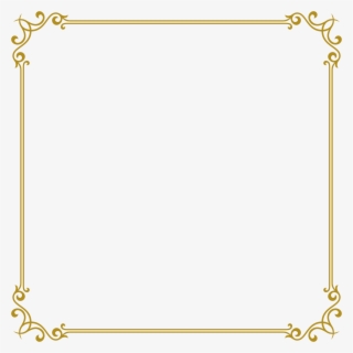 Transparent Balloon Frame Clipart - Gold Frame Png Cartoon , Free ...