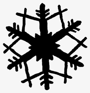 Black And White Snowflake Silhouette Clip Art - Science White And Black ...