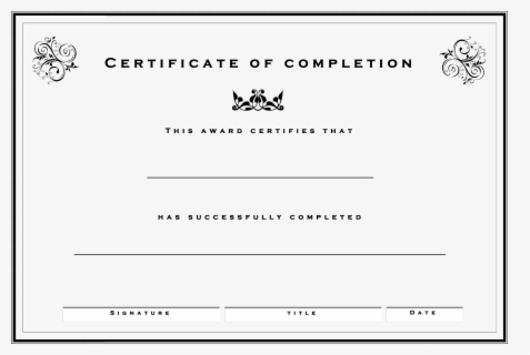 Clip Art Publisher Certificate Template - Certificate Of Completion ...