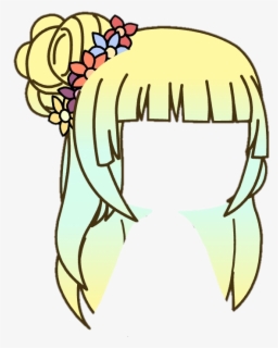 Transparent Ponytail Clipart Gacha Life Hair Edit Free Transparent Clipart Clipartkey