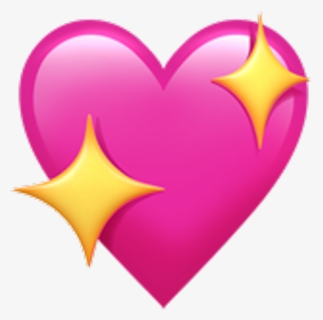 #apple #emoji #emojis #ios #pink #heart #hearts - Plain Pink Heart ...