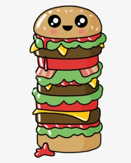 Kawaii Hamburger Pommes Food Face Free Transparent Clipart Clipartkey