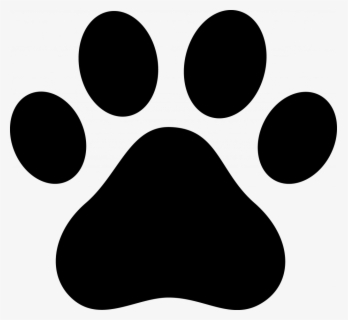 Dog Paw Clip Art Black Print Silhouette Patrol Coloring - Dog Paw ...