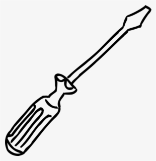 Tool Drawing Screwdriver - Line Art , Free Transparent Clipart - ClipartKey