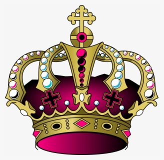 The Righteous King - Purple And Gold Crown Png , Free Transparent ...