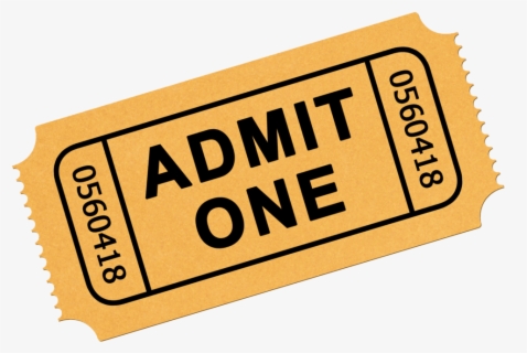 Ticket Clip Art Cinema Train - Transparent Background Movie Ticket ...