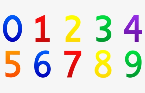 Colorful Set Of Numbers 0 - Numbers Clipart , Free Transparent Clipart ...