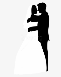 Wedding Love Couple Silhouettes Clip Art - Transparent Background ...