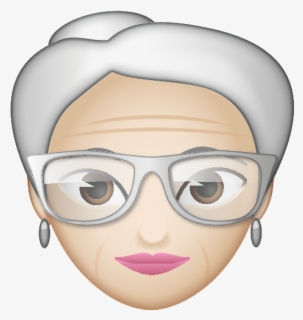 Old Lady Emoji Faces