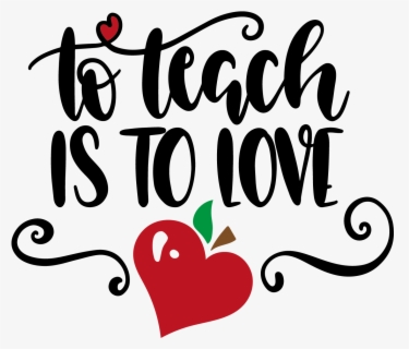 Teach Love Inspire Apple , Free Transparent Clipart - ClipartKey