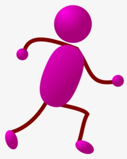 Run Stick Red Run Clipart Red - Stick Man Running , Free Transparent Clipart - ClipartKey