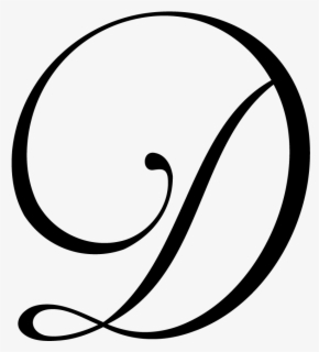 Clip Art Monogram Of Alphabet - Split Monogram Letter D , Free ...