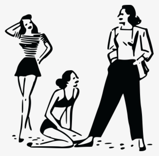 Retro Woman 2 - Retro Women Clipart , Free Transparent Clipart - ClipartKey