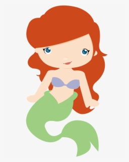 Seaweed Clipart Ariel - Desenho De Uma Sereia , Free Transparent ...