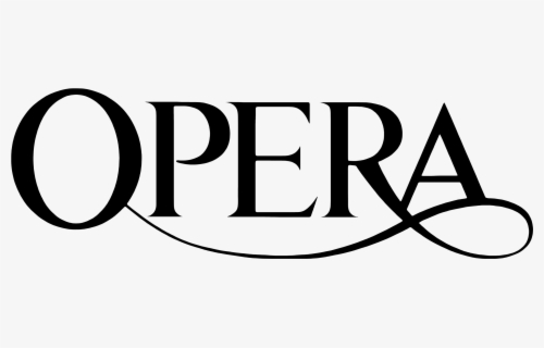 Opera Word Lettering Text,font,logo,line,line Art,graphics,clip Art,black - Opera Logo Png ...
