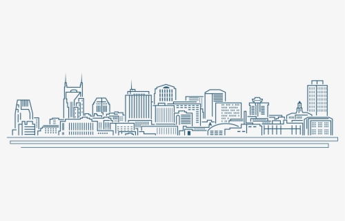 Clip Art Nashville Skyline Outline , Free Transparent Clipart - ClipartKey