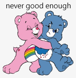 sad blue care bear