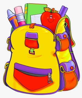 Backpack Clipart Empty Backpack - Backpack School Supplies Clipart ...