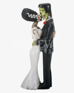 Frankenstein Kissing Bride - Frankenstein And Bride Statue , Free