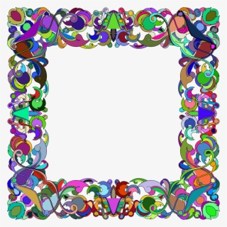 Picture Frame Clip Art - Simple Colorful Border Design , Free ...