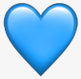 #blue #heart #emoji #iphone #freetoedit - Heart , Free Transparent ...