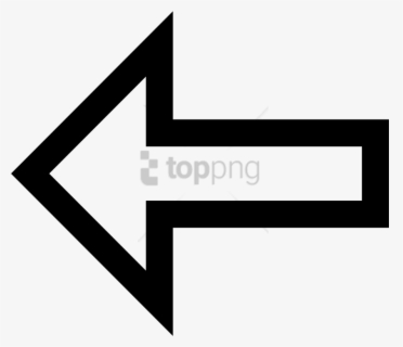 Arrow Png Transparent Background - White Arrow Black Outline Icon ...