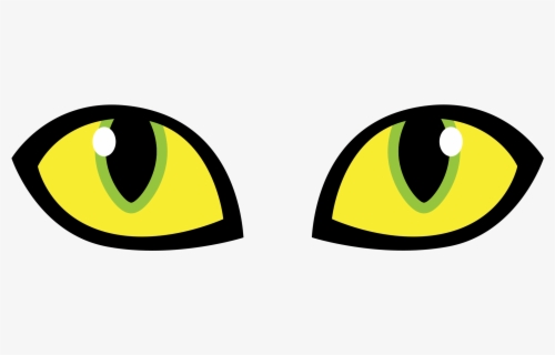 Cat Eyes Clipart - Transparent Background Yellow Cat Eye Art ...