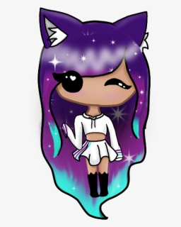 Chibi Art Digital Galaxy Outfit Freetoedit - Cartoon , Free Transparent ...