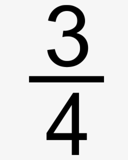 3 4 Fraction Symbol