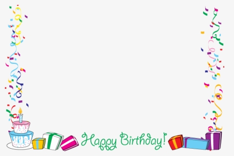 Free Birthday Border Clip Art with No Background - ClipartKey