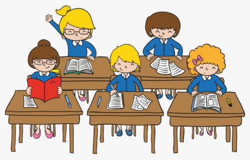 Clip Art Picture Of A Classroom With Students - Students In Classroom ...